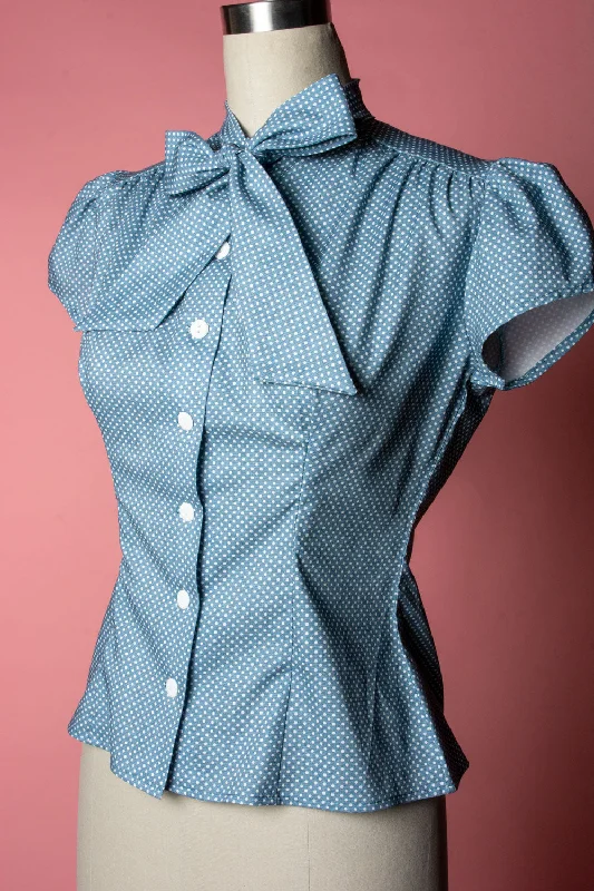 Huge Savings – Act Now!Huge Savings – Act Now!Estelle Blouse - Polka Dot, Light Blue