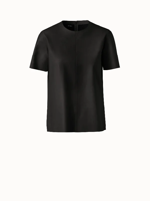 Today Only – Don’t Miss It!Today Only – Don’t Miss It!Lamb Nappa Leather T-Shirt Blouse