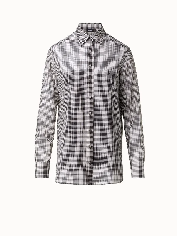 Find the Best Deals Here!Find the Best Deals Here!Sheer Vichy Silk Blouse