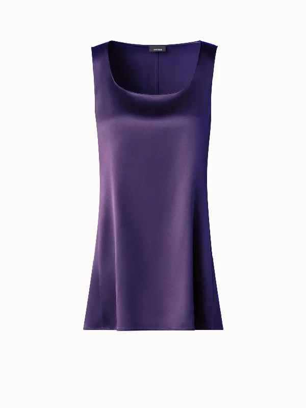 Special Offer – Act Fast!Special Offer – Act Fast!Sleeveless Silk Satin Tunic Blouse