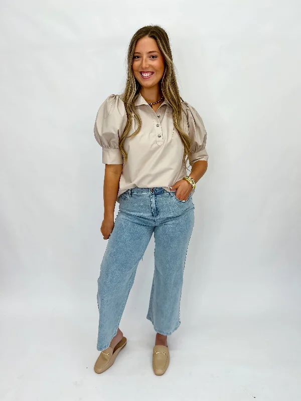 Buy More, Pay Less!Buy More, Pay Less![THML] Troubles Aside Top-Taupe