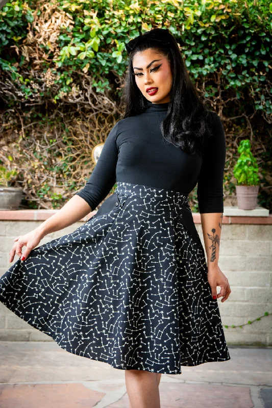 Get the Best for Less!Get the Best for Less!Twirl Skirt- Black Constellations (glow-in-the-dark)