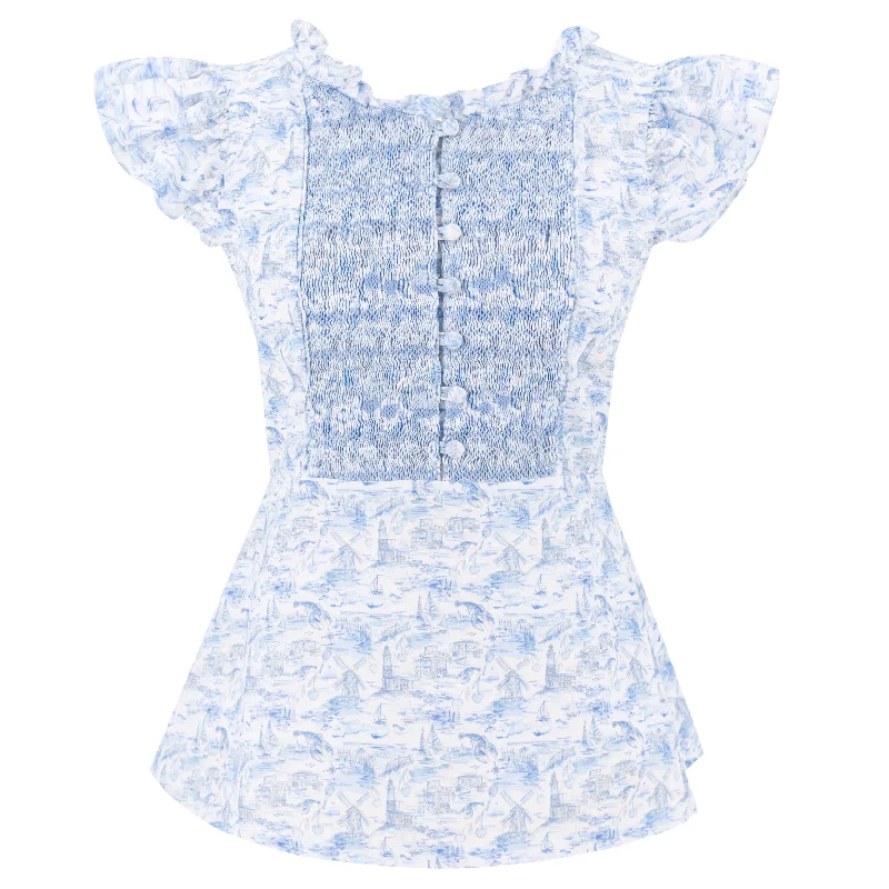 Amazing Prices You Can’t Resist!Amazing Prices You Can’t Resist!Flounce Blouse | Hamptons Print