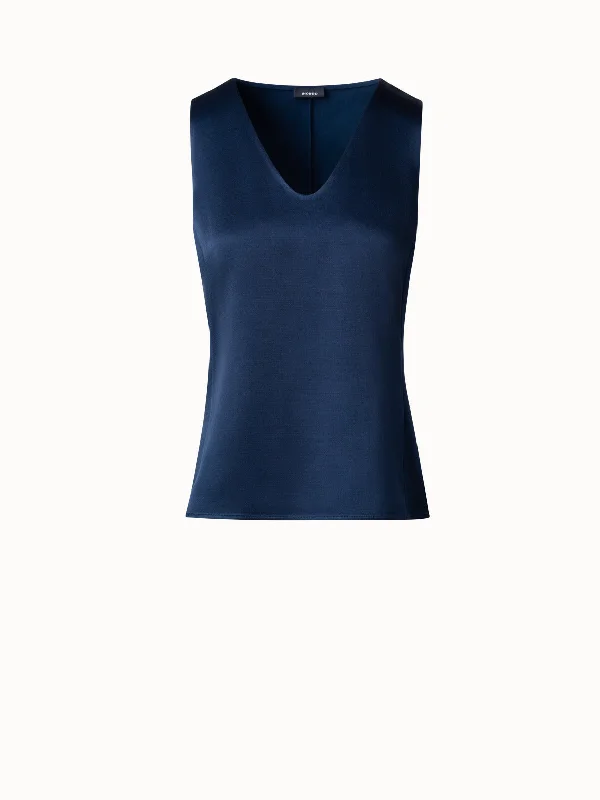 Lowest Prices Guaranteed!Lowest Prices Guaranteed!Wool Satin Sleeveless Blouse Top