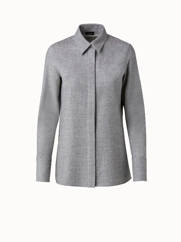 Exclusive Deals Just for You!Exclusive Deals Just for You!Wool Stretch Flannel Blouse