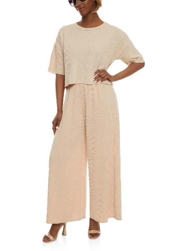 Every Deal is a Steal!Every Deal is a Steal!Textured Ribbed Knit Crew Neck Top