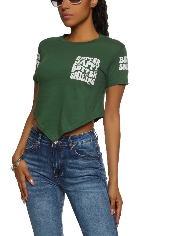 Buy One, Get One Free!Buy One, Get One Free!Better Happy Better Smiling Hanky Hem Tee