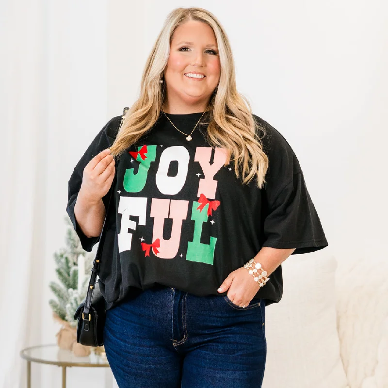 Special Offer – Act Fast!Special Offer – Act Fast!Joy To The World Boyfriend Tee, Black