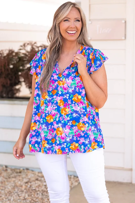Limited Stock Available!Limited Stock Available!Locked In Time Top, Royal Multi