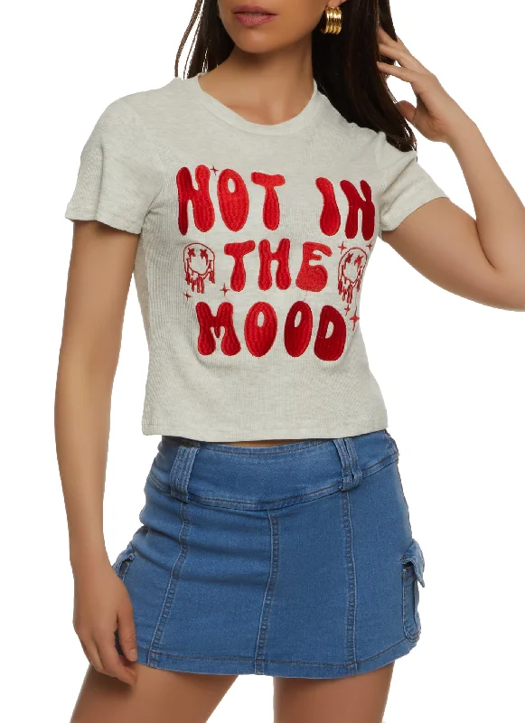 Best Price of the Season!Best Price of the Season!Not In The Mood Embroidered Tee
