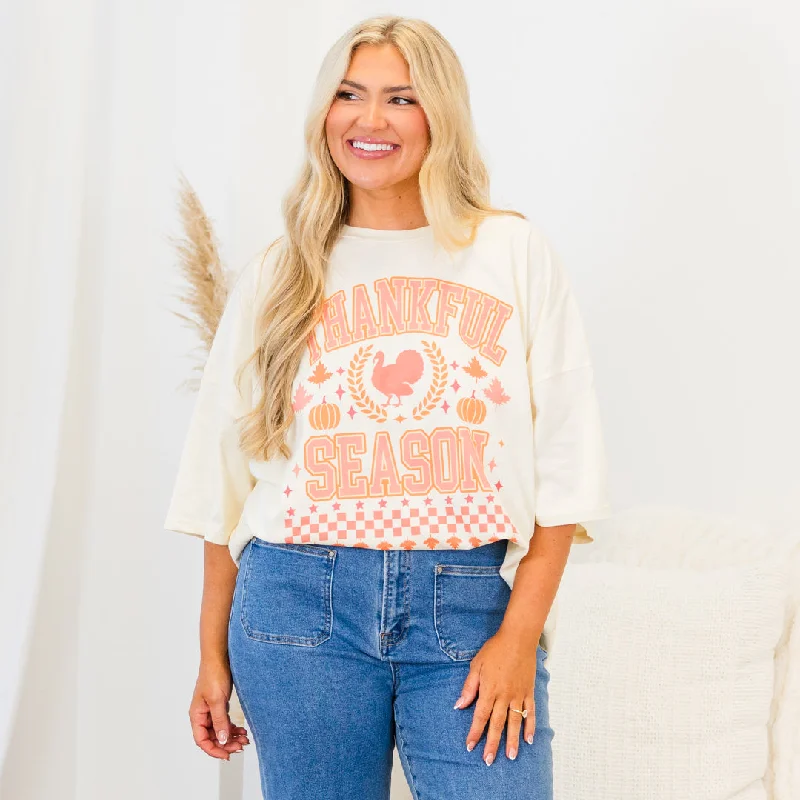 Price Drops You’ll Love!Price Drops You’ll Love!Thankful Season Boyfriend Tee, Ivory