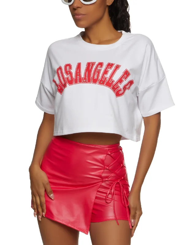 Flash Deals – Act Quickly!Flash Deals – Act Quickly!City Graphic Drop Shoulder Cropped Tee