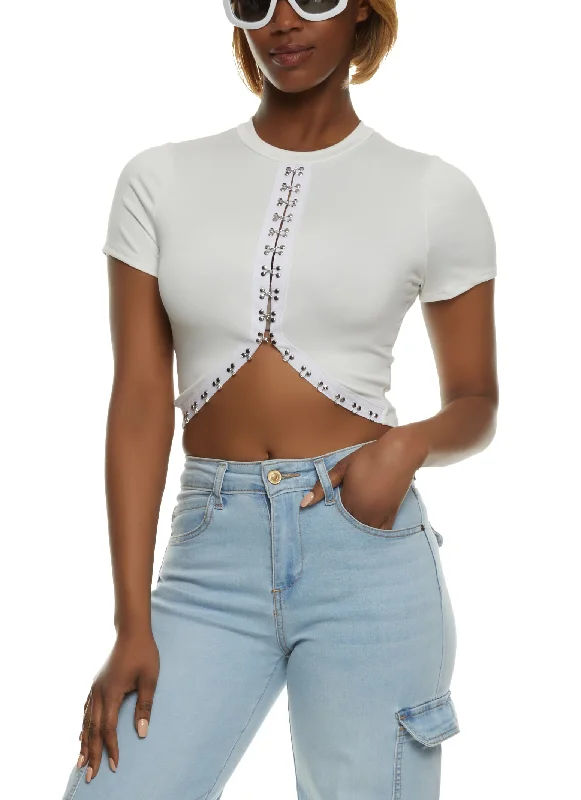 Find Your Perfect Deal Today!Find Your Perfect Deal Today!Hook And Eye Cropped Tee